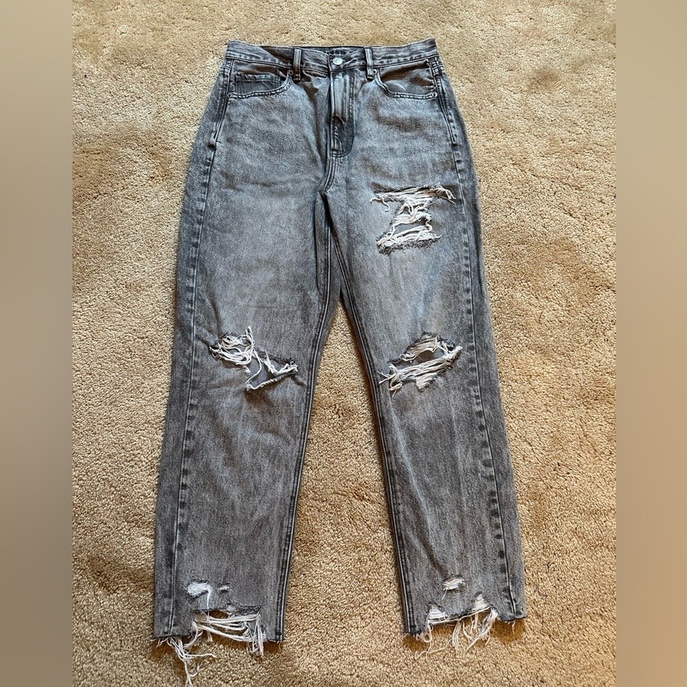 American Eagle Grey Ripped Jeans